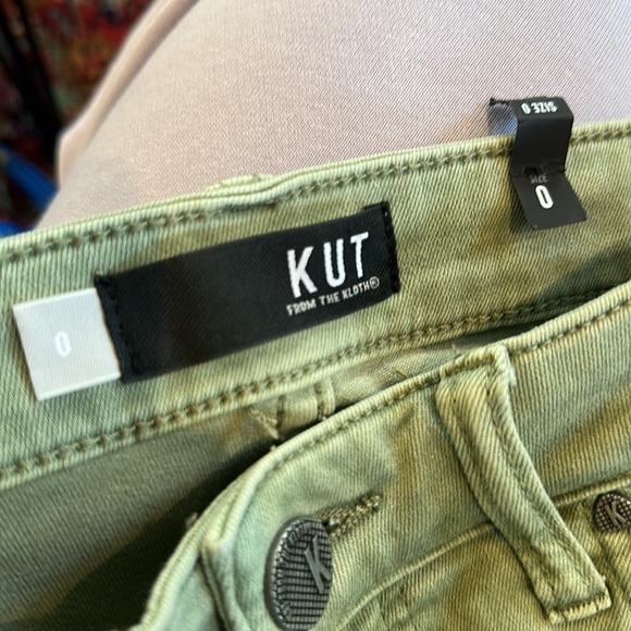 Kut From The Kloth Rachel High Rise Fab Ab Mom Jean in Tuscan Olive 0 new - Picture 5 of 12